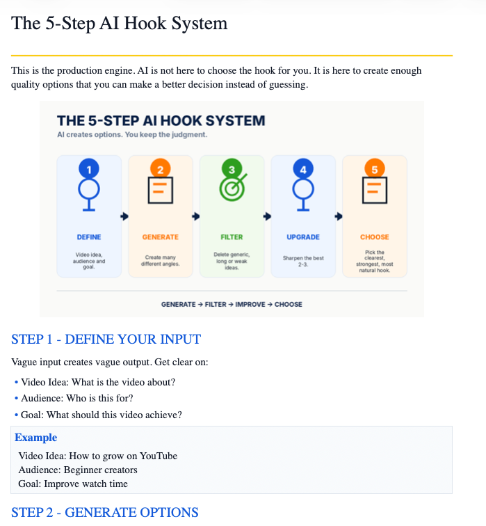 YouTube Hook System preview